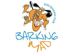 Barking Mad Dog Training Club logo/homepage